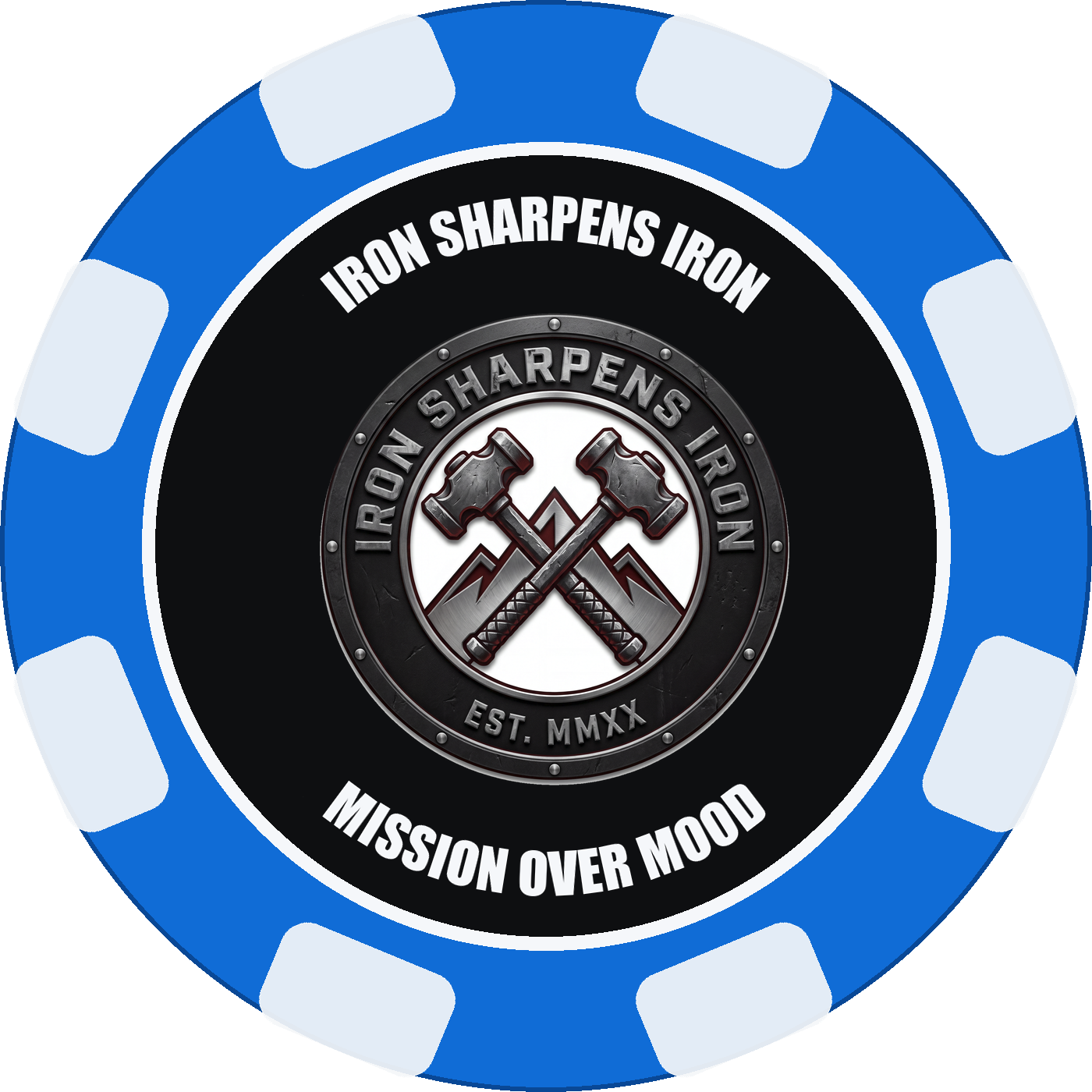 The Iron Sharpens Iron chip: Mission Over Mood